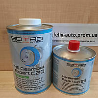 Лак безбарвний акриловий SOTRO 2K HS 2:1 Acryl Clearcoat Expert C20 1,0 л