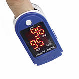 Пульсоксиметр Pulse Oximeter Jziki JZK -302, пульсометр електронний на палець, оксиметром, пульсотахограф, фото 7