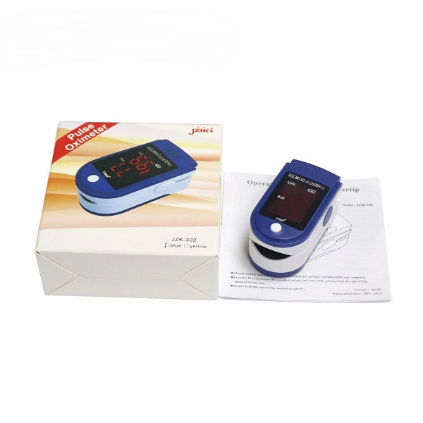 Пульсоксиметр Pulse Oximeter Jziki JZK -302, пульсометр електронний на палець, оксиметром, пульсотахограф