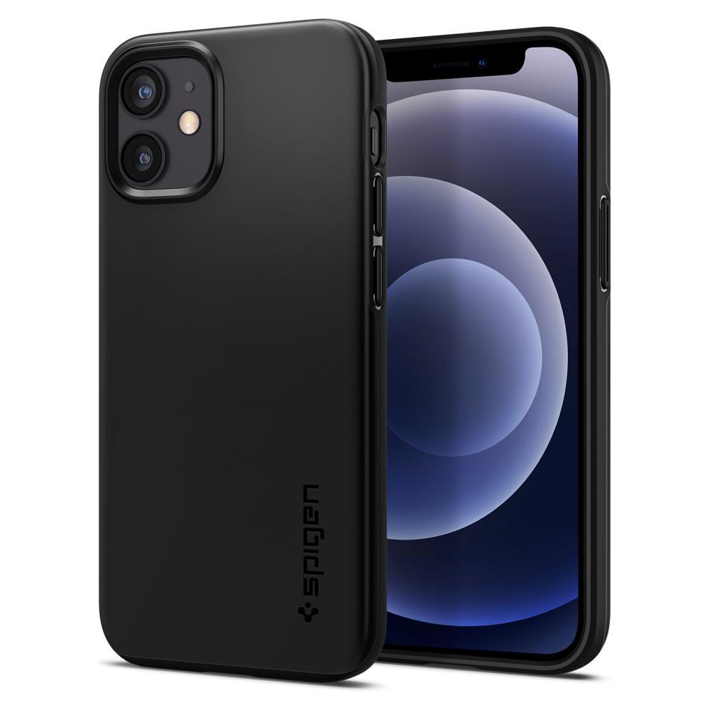 Чохол Spigen для iPhone 12 Mini 5.4" (2020) Thin Fit, Black (ACS01739)