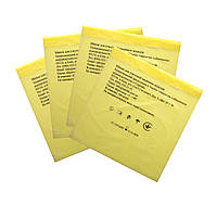 Пакети для утилізації медичних відходів 330×300 мм 20 мкм, Категорія С, жовті (100 шт)