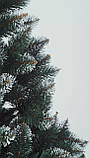 Штучна ялинка Снігова Королева 2.2 м зелена. Ялина засніжена. Штучна ялинка з білими кінчиками, фото 10