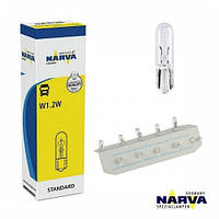 Лампа 12V (бесець.) W1,2W "Narva" (17037) (пач.10 шт.)