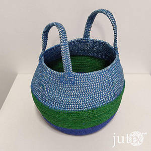 Сумка-кошик джутова (ромб)