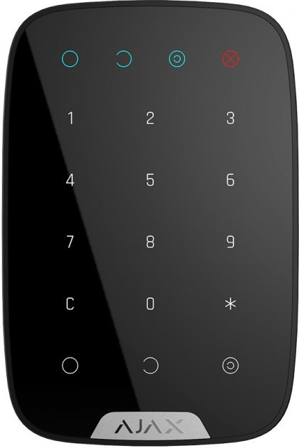 Бездротова сенсорна клавіатура Ajax KeyPad EU Black