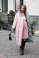 Пальто для беременных TOKYO OW-48.063, зимнее, оливка с пудрой S