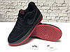 Зимние мужские кроссовки Nike Air Force Black red с мехом. ТОП Реплика ААА класса., фото 3