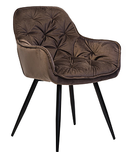 Стілець M-65 вельвет коричневий TM Vetro Mebel