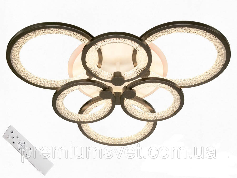 Світлодіодна люстра на білій основі MX2537/3+3 WH LED 3 color dimmer