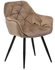 Стілець M-65 вельвет капучіно TM Vetro Mebel