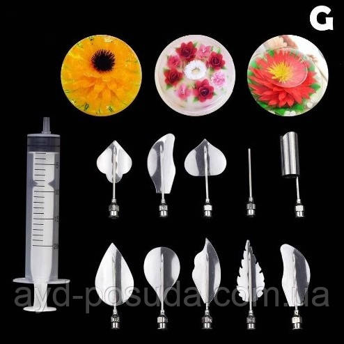 Інструменти для приготування желе з 3D квітами (G) арт. 840-2A2, фото 1