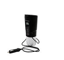 Автомобільний смарт-термокухоль SUNROZ Smart Mug з підігрівом і контролем температури 380 мл Чорний (SUN1126)