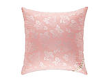 Подушка для сну рожева 70х70 "ROSALIE" тик штучний лебединий пух (211037-3), фото 2