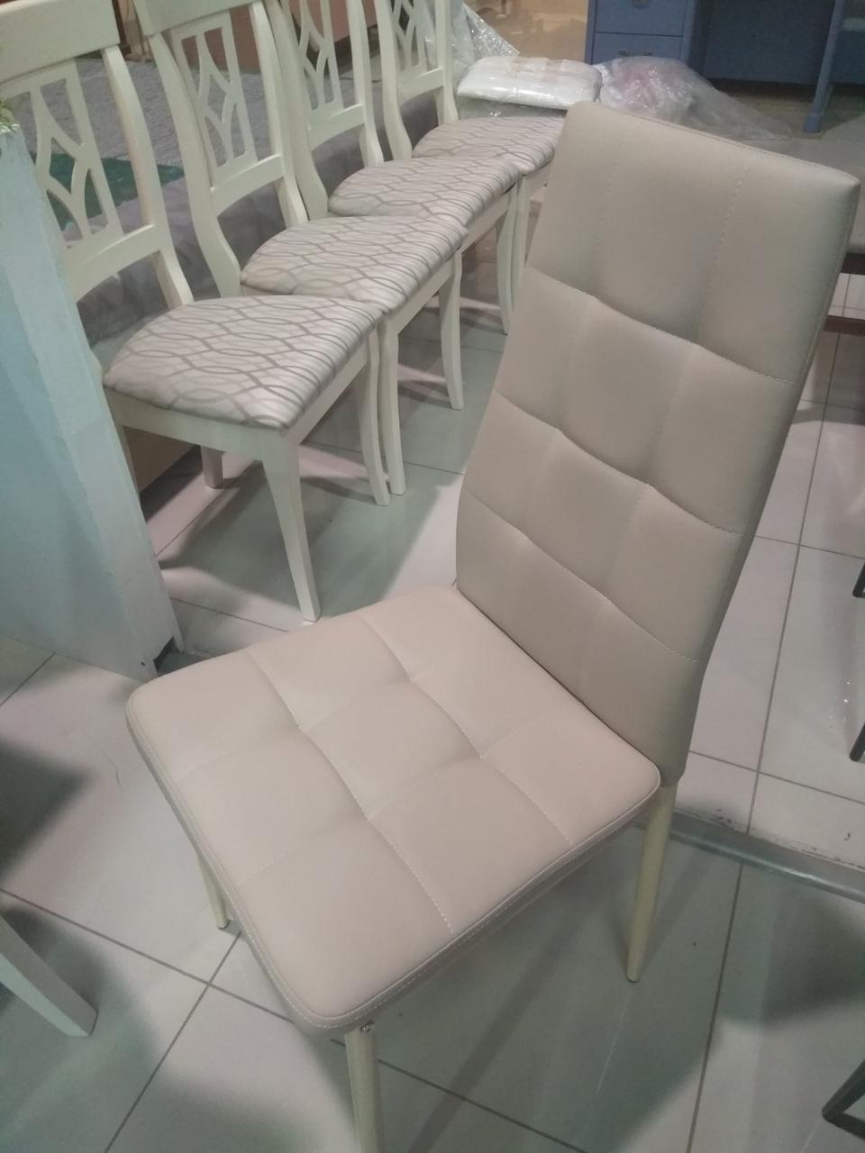 Стілець N-66-2 бежевий від Vetro Mebel, екошкіра, фото 1