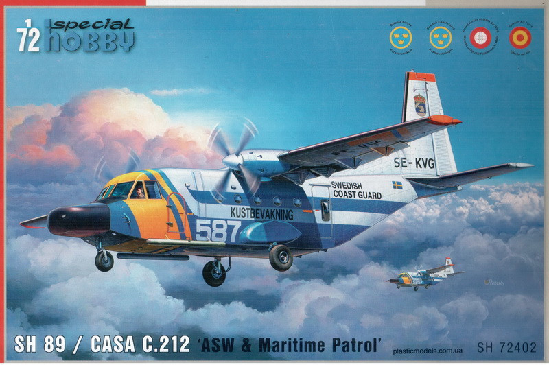 Пластикова модель 1/72 Special hobby 72402 Іспанський літак SH 89 / CASA C.212 'ASW & Maritime Patrol'