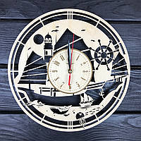 Концептуальные часы на стену «В открытом море»