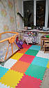 Килимок пазл для дітей з eva матеріалу 50*50*1 см "Райдуга" Плетення — 15 пазлів, фото 3