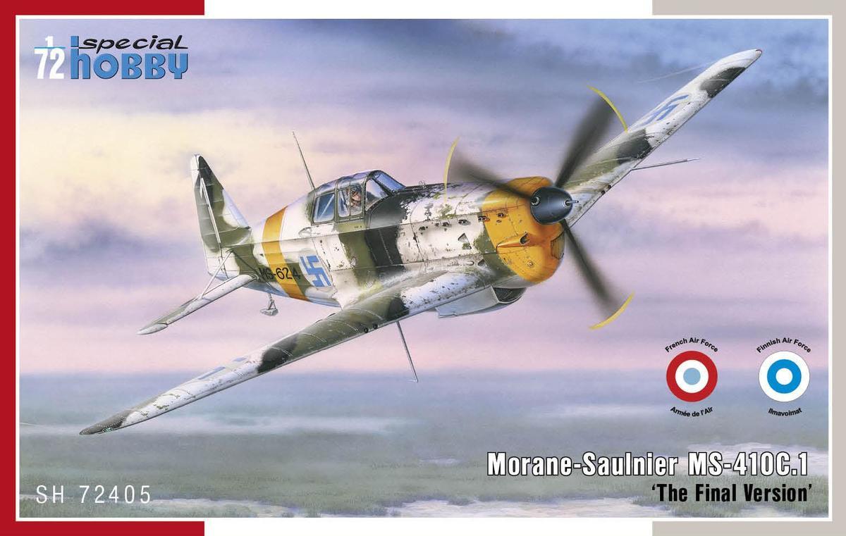 Пластикова модель 1/72 Special hobby 72405 Французький винищувач Morane Saulnier MS-410C.1 'The Final Version'