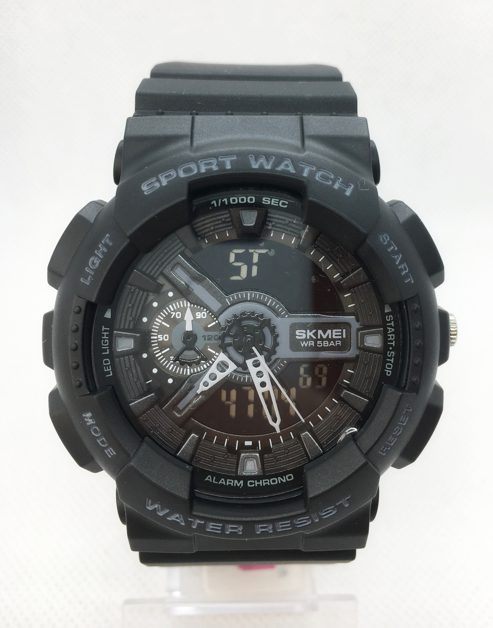 Часы мужские спортивные водостойкие SKMEI 1688 (Скмей), цвет черный ( код: IBW517B ) - фото 2 - id-p1280200630