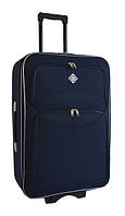 Большой дорожный чемодан Bonro Style на колесах с кодовым замком тканевой Синий (текстильный) W_0538