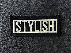 Нашивка Stylish блискітки 75х30 мм, фото 1