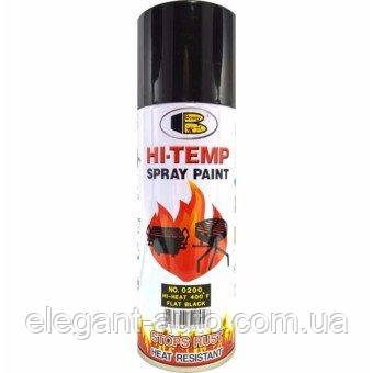 Фарба температурна чорний мат 400ml Bosny №0200 +205°С