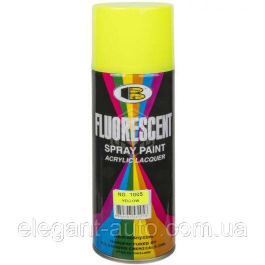 Фарба флуоресцентна 400ml "Bosny" жовта №1005