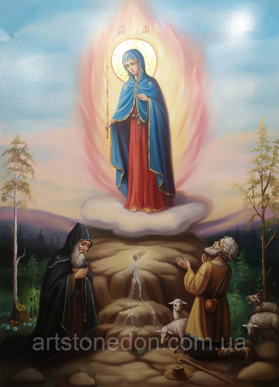 Купить Икона писаная Божией Матери Почаевская, именуемая «Явление ...