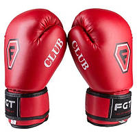 Боксерские перчатки детские FGT 6 унций красные