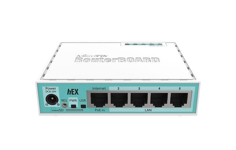 Маршрутизатор MikroTik RouterBOARD RB750GR3 hEX (880MHz/256Mb, 5х1000Мбіт, PoE in), фото 1
