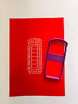 3D-формочки-вирубки для пряників "Телефонна будка"
