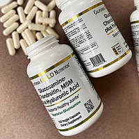 Глюкозамін і хондроїтин, МСМ і гіалуронова кислота, California Gold Nutrition, 120 капсул