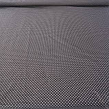 Тканина в горошок 2 мм білий на чорному, ш. 160 см, фото 2