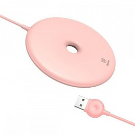 Бездротовий зарядний пристрій Baseus Donut Wireless Charger, Pink (WXTTQ-04)