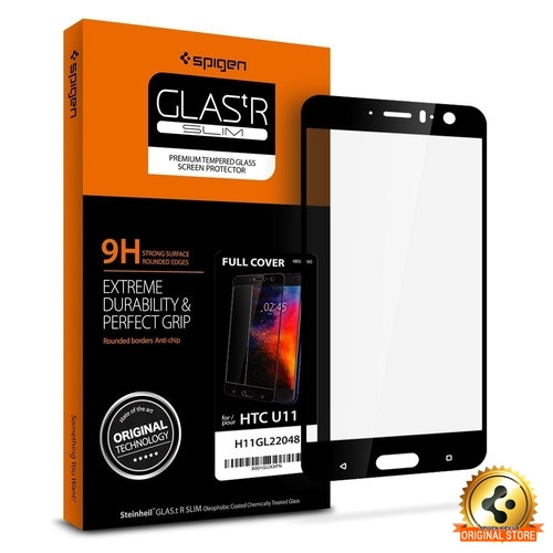 Захисне скло Spigen для HTC U11 Full Cover, Black (H11GL22048)