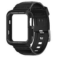 Чехол і ремінець Spigen для Apple Watch Ruged Armor Pro 2 in 1 (42mm), Black (0159CS2408)