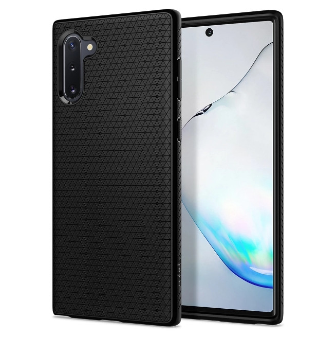 Чохол Spigen для Samsung Galaxy Note 10 - Liquid Air, Matte Black (628CS27373), фото 1
