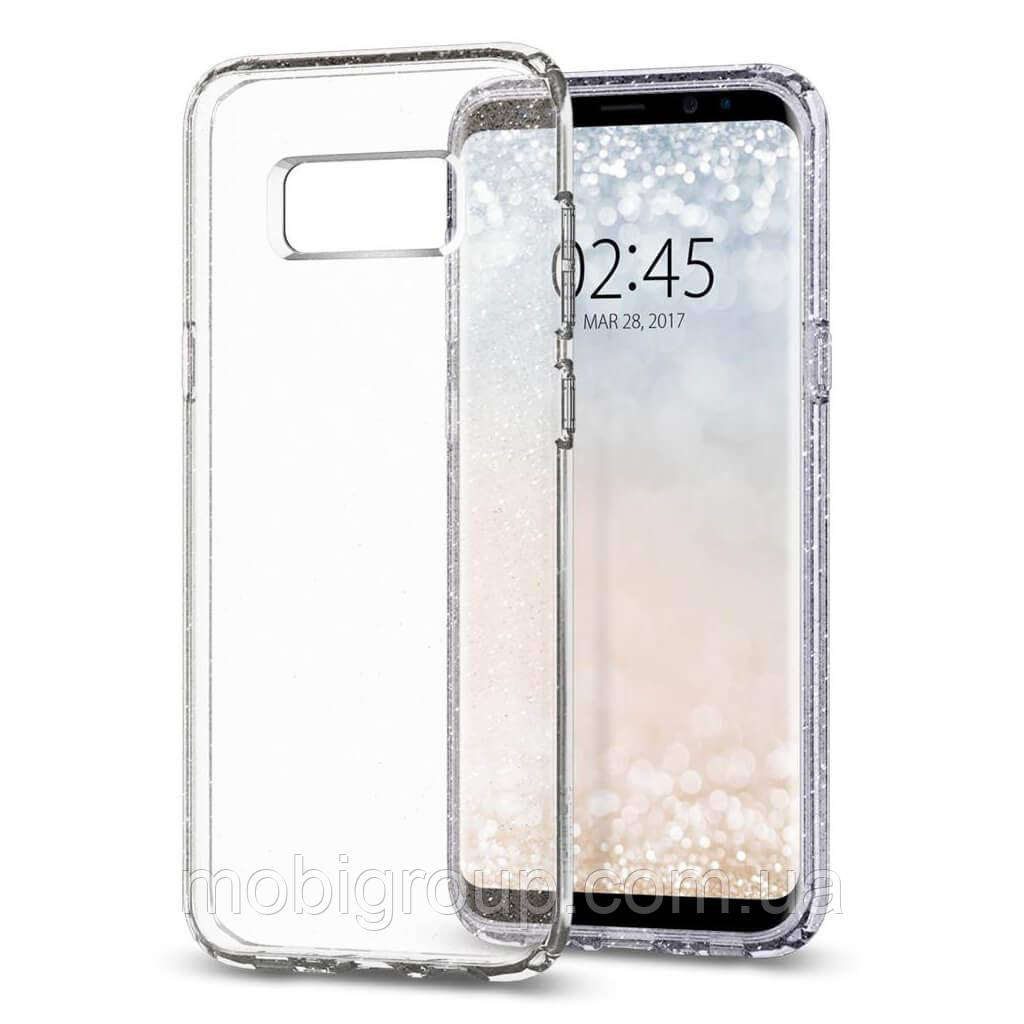 Чохол Spigen для Samsung Galaxy S8 Plus Liquid Crystal Glitter, Crystal Quartz (571CS21669)