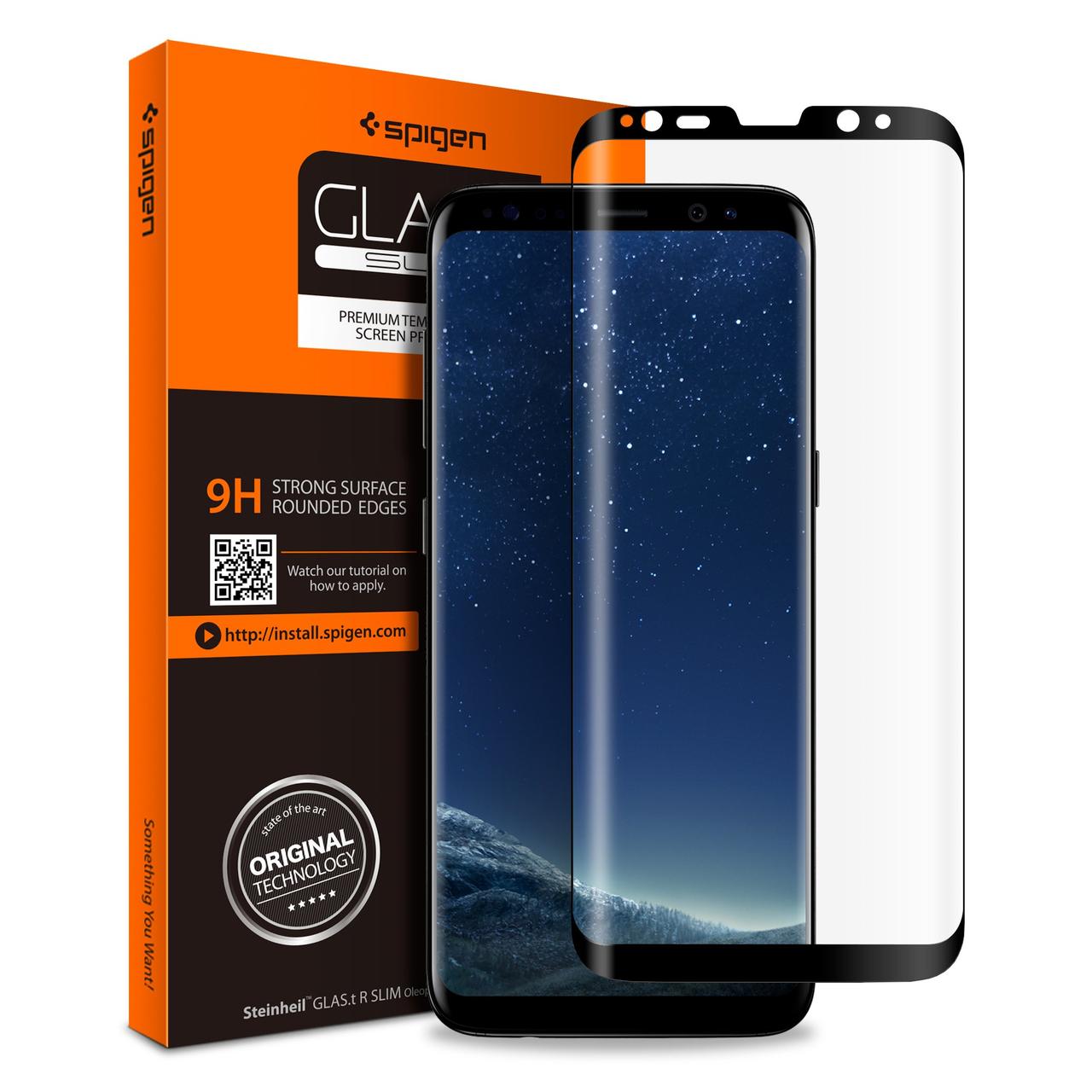 Захисне скло Spigen для Samsung S8 GLAS.tR Full Cover (565GL21777)