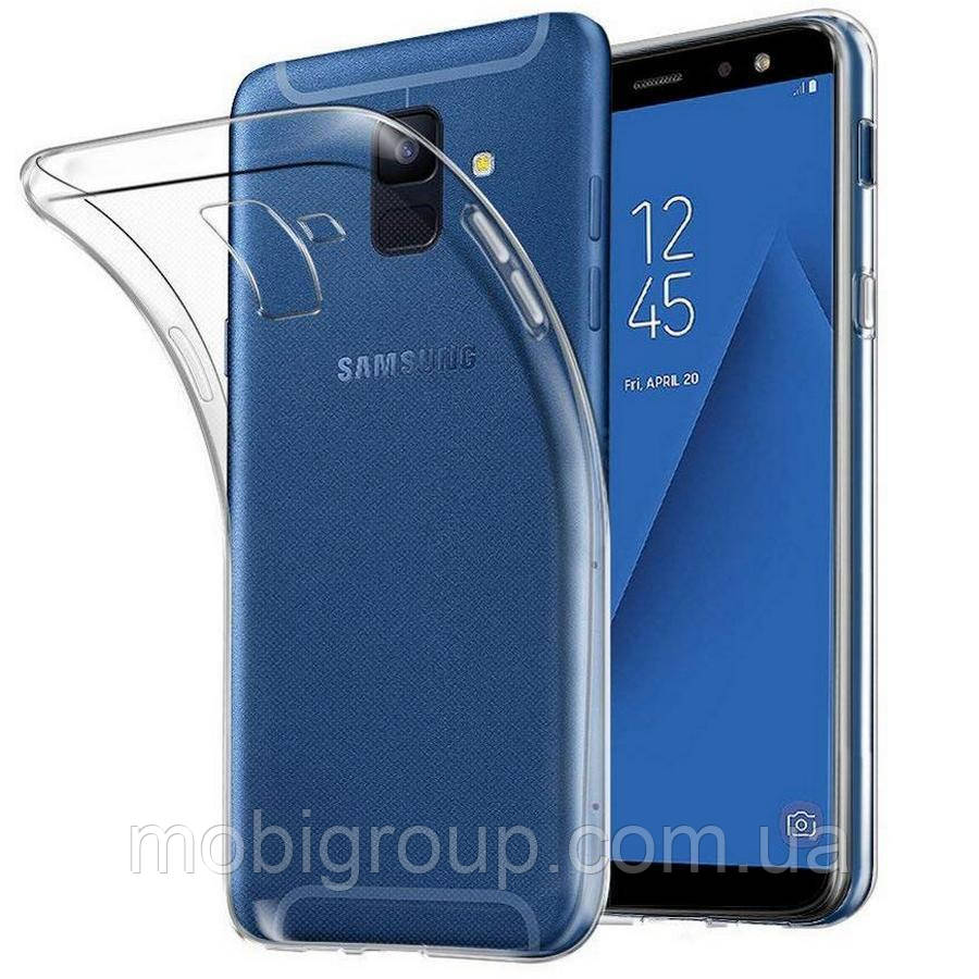 Чохол Ou Case для Samsung Galaxy A6 Unique Skid Siplicone, Transparent
