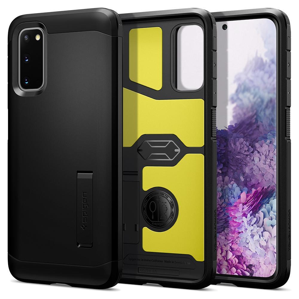 Чохол Spigen для Samsung Galaxy S20 Tough Armor, Black (ACS00794), фото 1