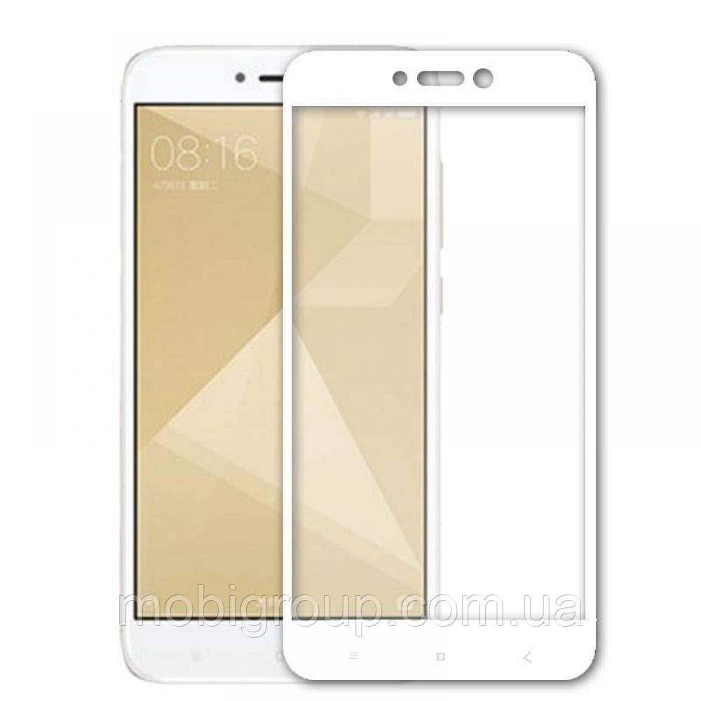 Захисне скло Lion для Xiaomi Redmi Note 4x 3D Perfect Protection Full Glue, White