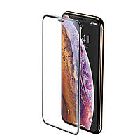 Захисне скло 5D King Kong із захисною сіткою на динамік для iPhone 11 Pro/XS/X, Black