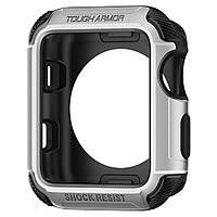 Чехол Spigen для Apple Watch Tough Armor™ 2 (42mm), Silver (059CS22634)
