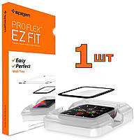 Захисне скло Spigen для Apple Watch 4/5/6/SE (44 mm) Spigen EZ FiT, Pro Flex (1шт), (AFL00922)