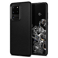 Чохол Spigen для Samsung Galaxy S20 Ultra, Liquid Air, Matte Black (ACS00712)