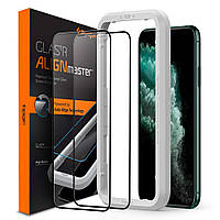 Захисне скло Spigen для iPhone XS Max Glas.tR AlignMaster (2 шт.) Black (AGL00479)