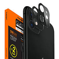 Захисне скло на камеру Spigen Full Cover Camera Lens на iPhone 11 (2 шт.), Black (AGL00506)