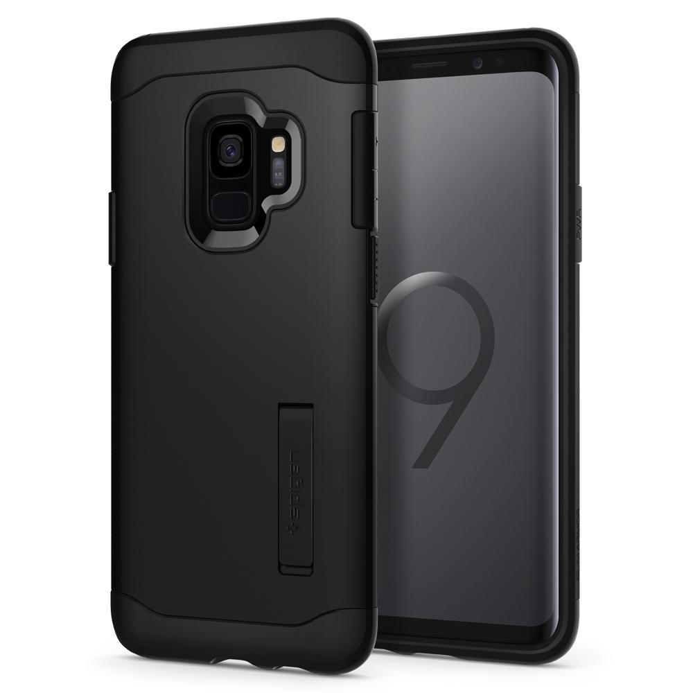 Чохол Spigen для Samsung Galaxy S9 Slim Armor, Black (592CS22880)