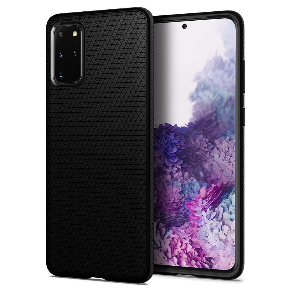 Чохол Spigen для Samsung Galaxy S20 Plus Liquid Air, Matte Black (ACS00754), фото 1